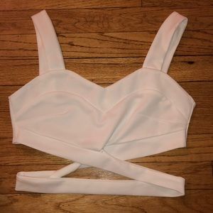 White crop top